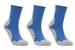 3-Pair Athletic Sweat Wicking Sport Protection Mid Crew Socks - Second Medium