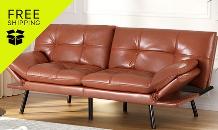 Artiss  3 Seater Leather Recliner Lounge - SBED-J-01-LEA-BR-AB: Free Shipping - New Aim