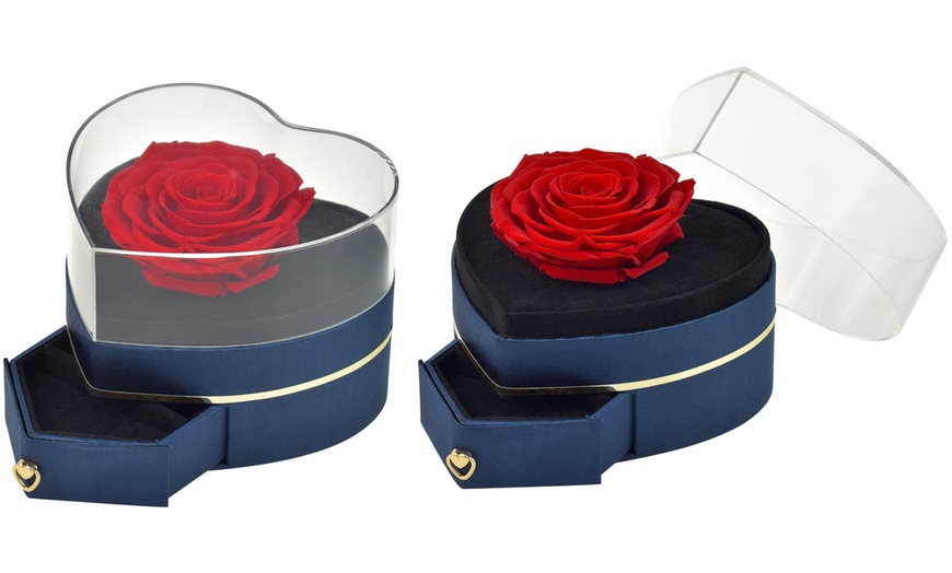 Image 2: Boîte à bijoux avec rose éternelle