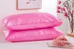 2 Pack Soft Satin Pillowcase Pillow Case Cushion Cover Queen King Size - Second Medium