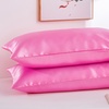 Image 6: 2 Pack Soft Satin Pillowcase Pillow Case Cushion Cover Queen King Size