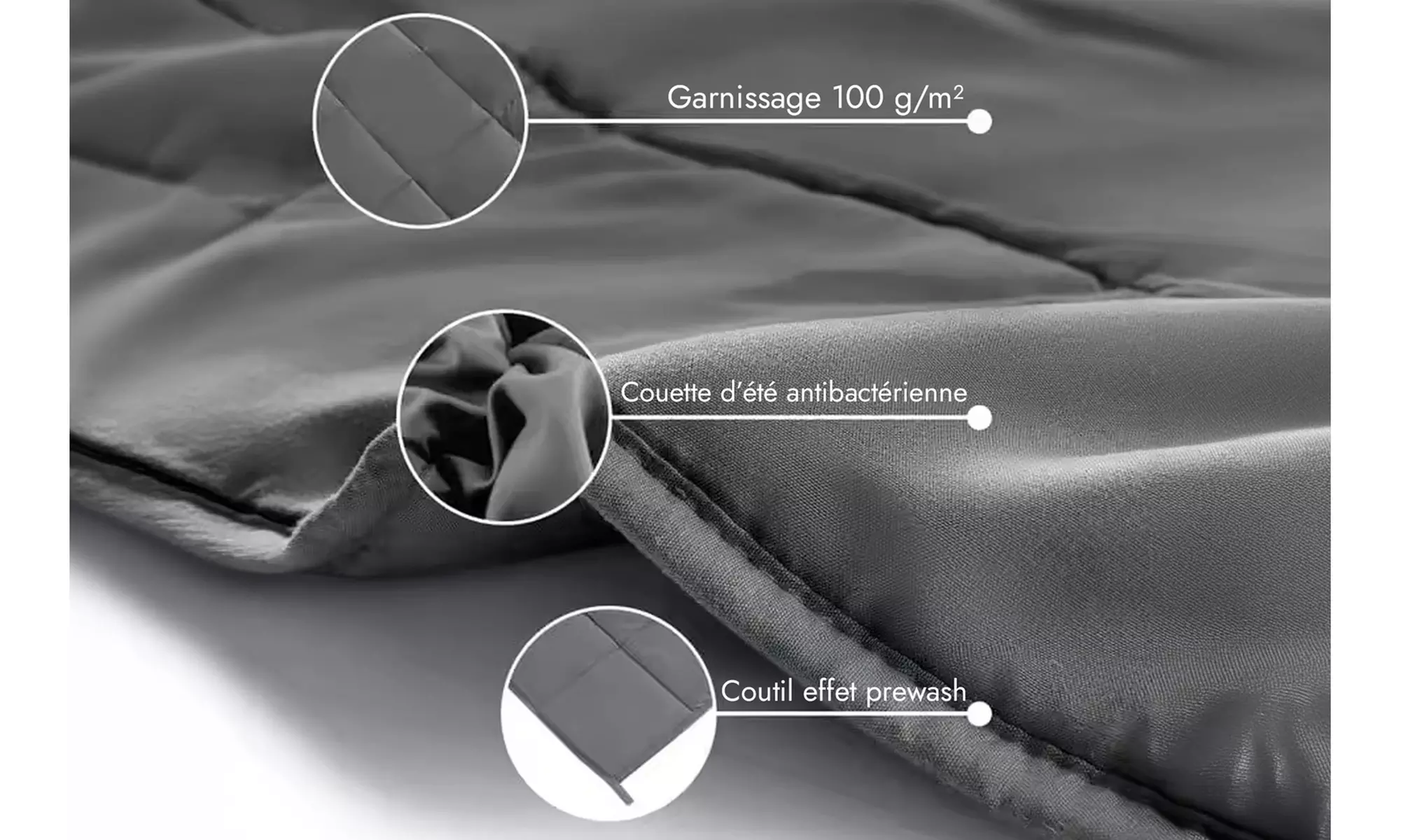 Couette légère 100% microfibre, Sampur