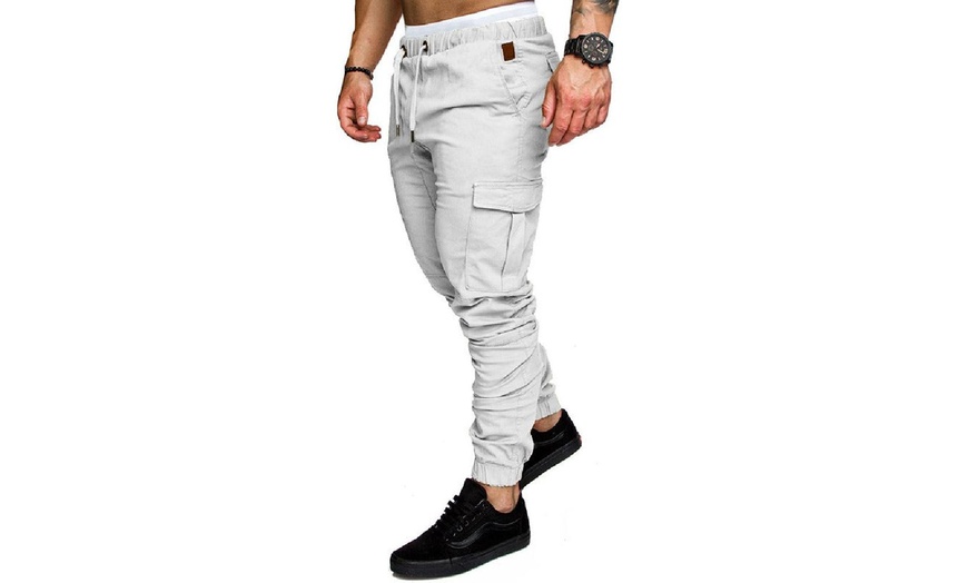 Image 10: Pantaloni lunghi da uomo con vita elastica