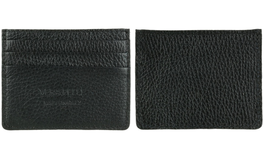 Image 26: Men's Genuine Leather Card Holder