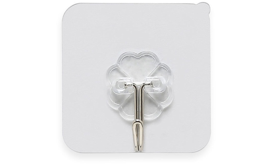 Image 5: 10-30PC Strong Transparent Suction Cup Sucker Wall Hooks Hanger Kitchen Bathroom