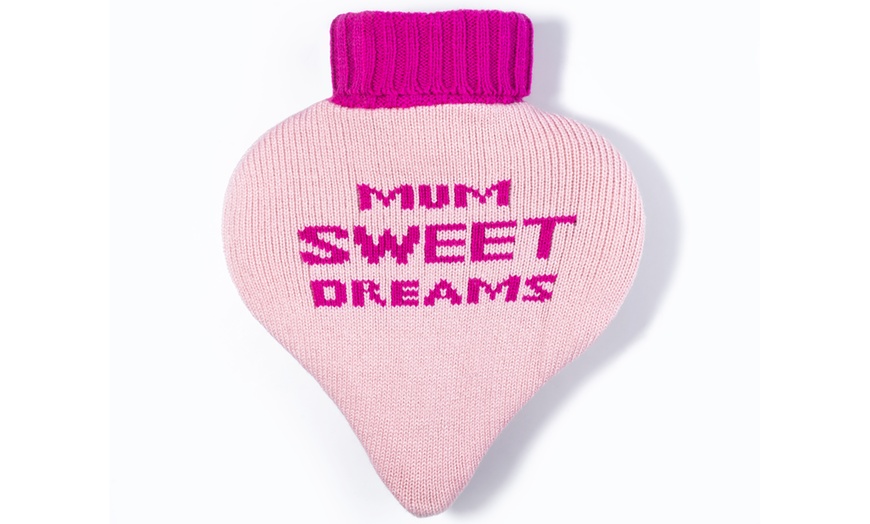 Image 7: One or Two Heart-Shaped Hot Water Bottle 