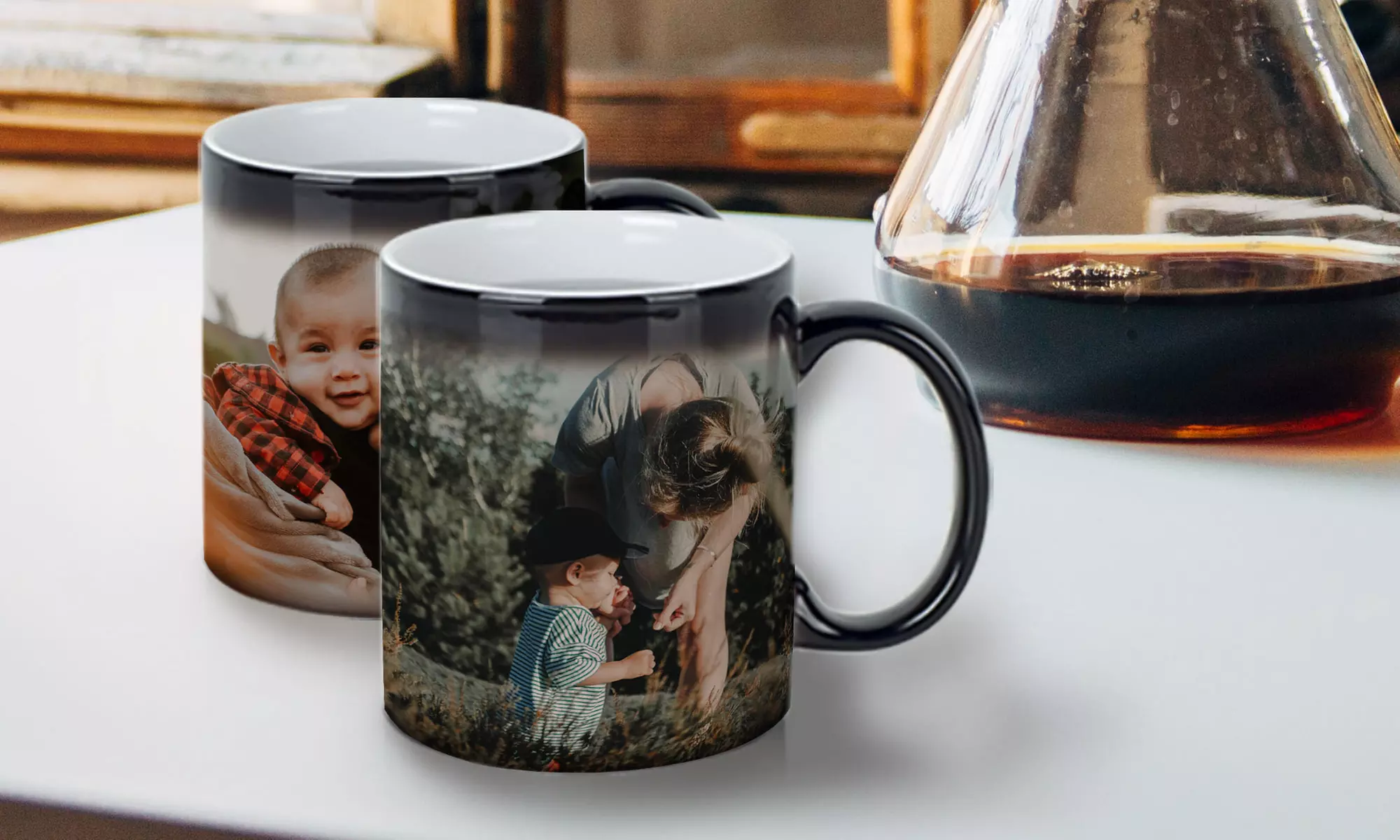 One or Two Personalized Mugs or Magic Mugs from Photobook America (Up to 65% Off) - Primary Image