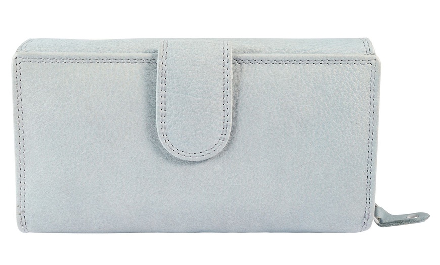 Image 35: Cartera de piel genuina para mujer Leonardo Verrelli