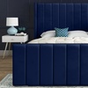 Image 8: Oxford Upholstered Soft Touch Plush Velvet Bed Frame