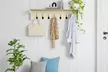 Levede Wall Mounted Coat Rack with Shelf – 7 Double Hooks - Image 5