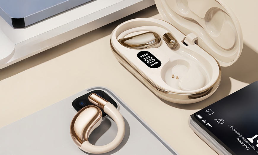Image 1: Auriculares inalámbricos con diseño ergonómico