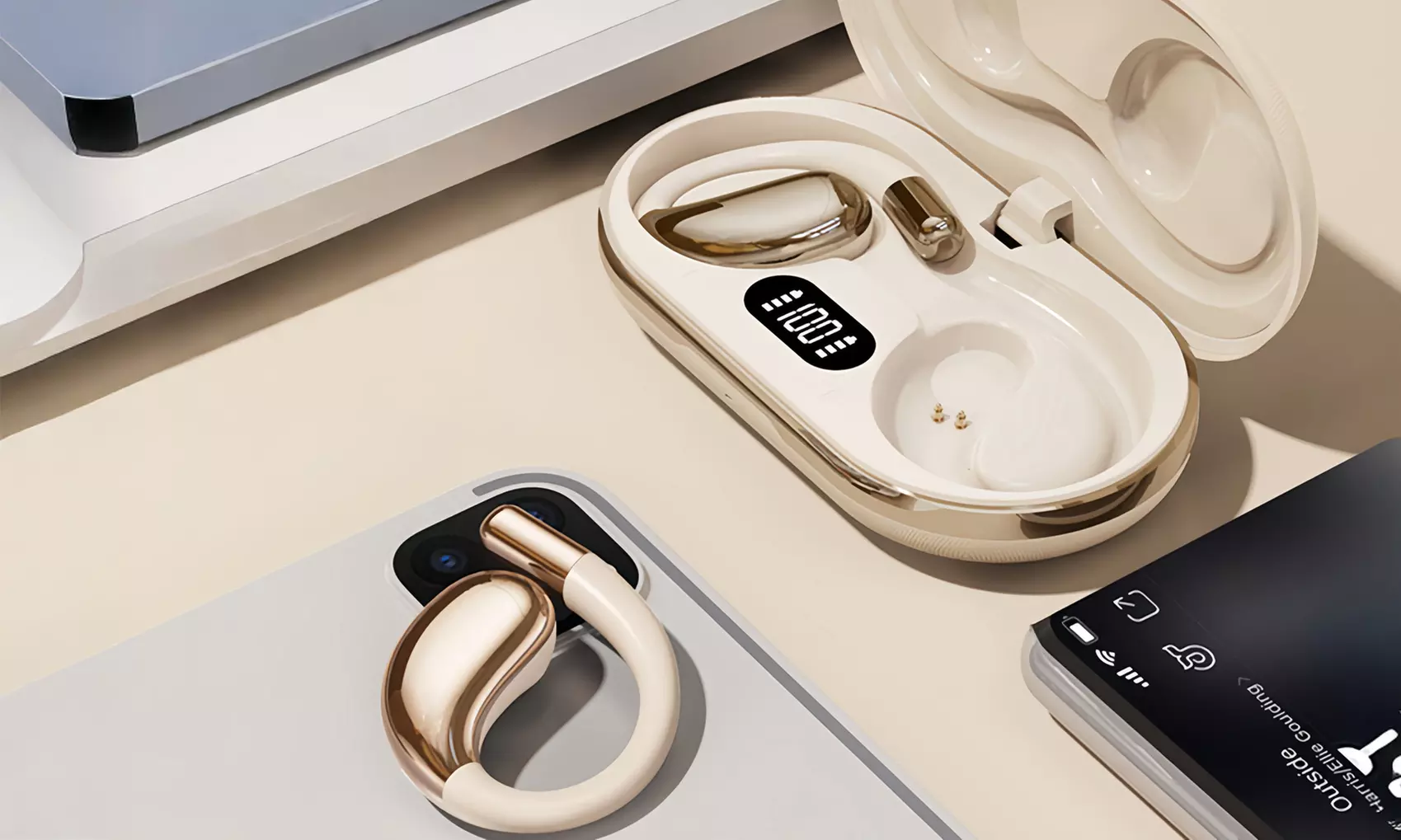 Auriculares inalámbricos con diseño ergonómico y funciones especiales de traducción - Primary Image