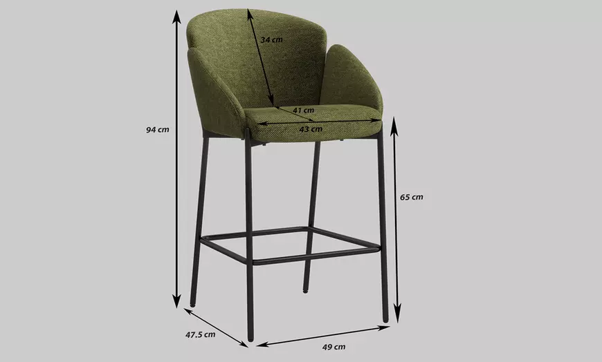 Image 31: Lot de 2 chaises de bar "Candice" de Doosense