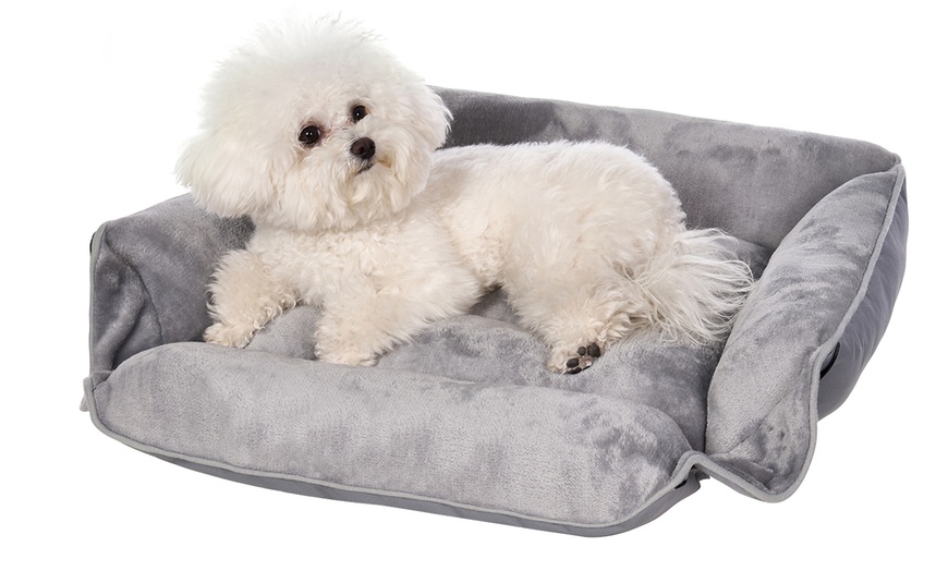 Image 3: Dog Bed Cat Bed Soft Washable Expandable Pet Pad Puppy Warm Cushion