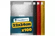 DealBerry 100 Assorted Metallic Bubble Mailers - Image 5