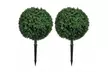HOMCOM Artificial Boxwood Topiary Trees - Image 2