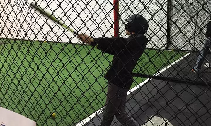 One Hour Of Golf Simulation Or Batting Cage Use, For Up To Six People at Hitz Okotoks (27% Off) - Primary Image
