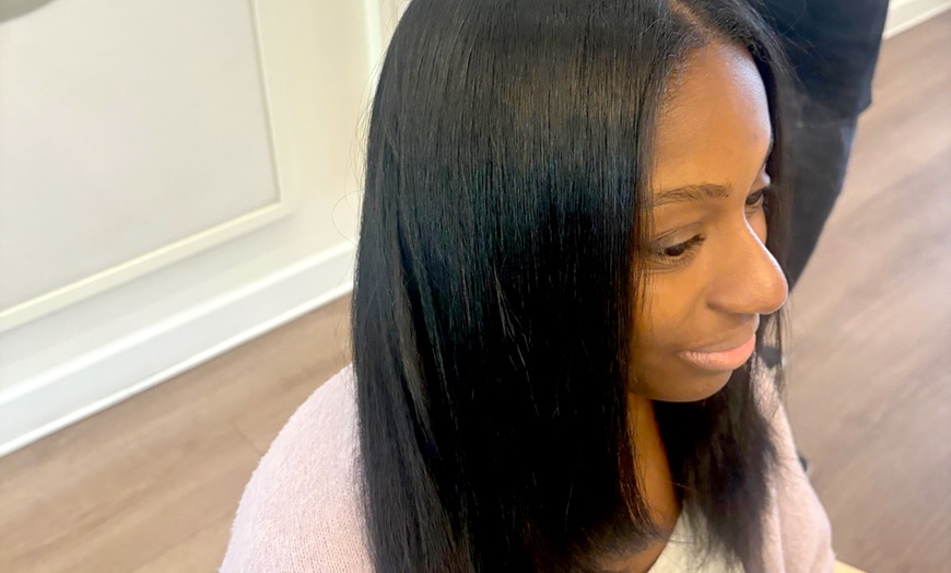 Image 1: One, Two, or Cecred Shampoo, Conditioning with Add-ons Services