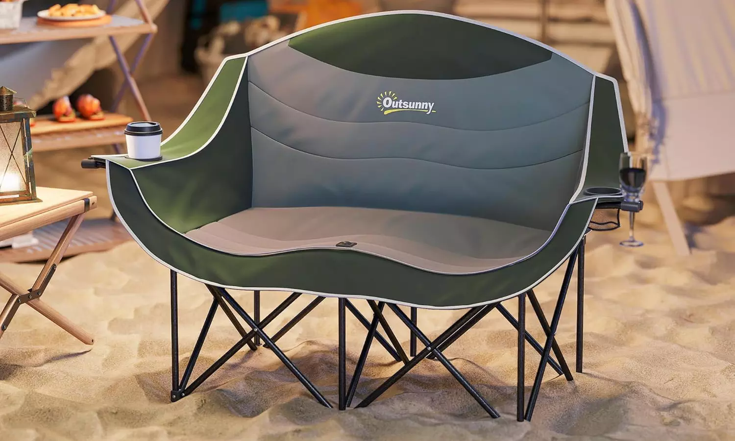 Outsunny Double Camping Chair
