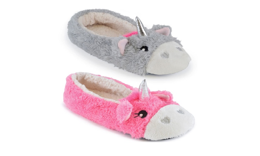 Image 8: Women's Animal-Design Ballet Slippers