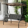 Image 14: Outsunny 3 Seater Garden Swing Seat Bed
