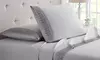 BambooComfort Four-Piece 1800 Thread Count Lace Crochet Deep Pocket Sheet Set 