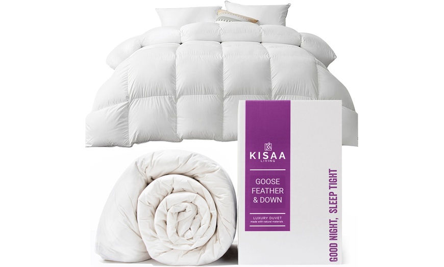 Image 2: Kisaa Living 10.5 Tog Duvet with Goose Feathers and Down