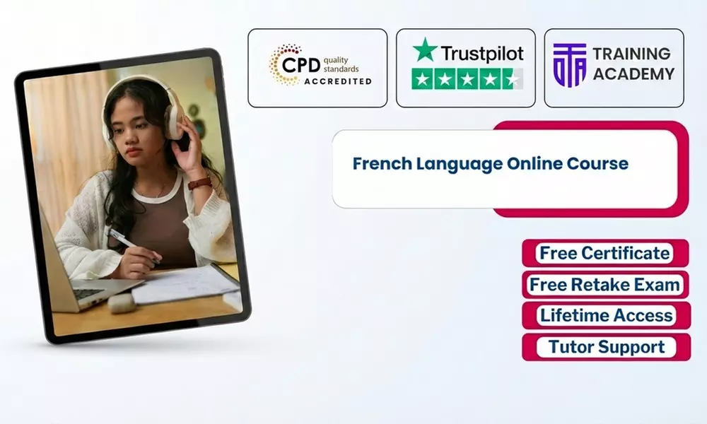 Master French Language Online & Get Lifetime Access to 2000 Courses with Online Training Academy (Up to 75% Off) - Primary Image