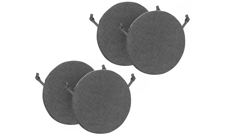 Image 6: Set di 4 cuscini sedia sfoderabili