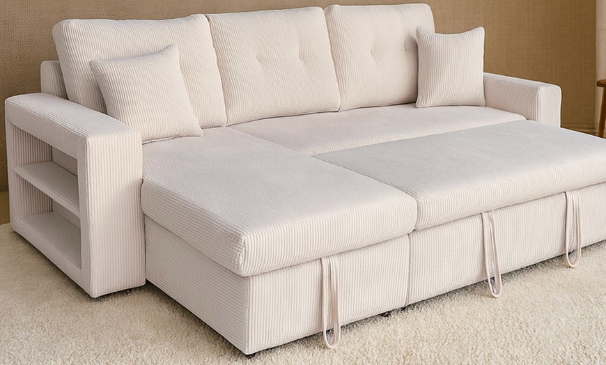 Image 16: Canapé d'angle convertible Kocoon "San Diego" 4 places avec coffre