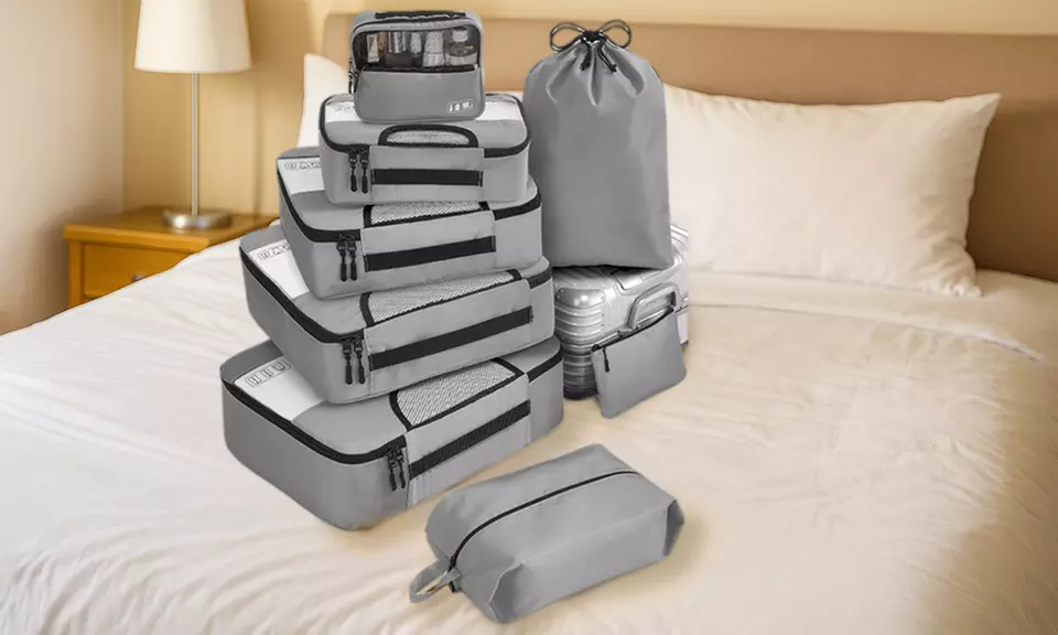 8-Piece Suitcase Compression Packing Cubes