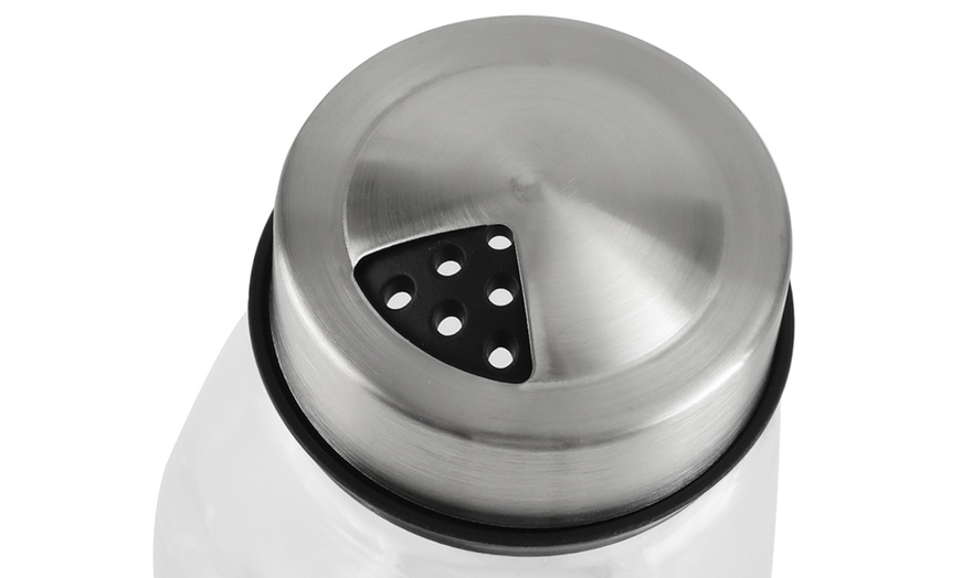 Image 5: 6er-Set Gewürzgläser mit Edelstahl-Deckel und drehbarem Ständer