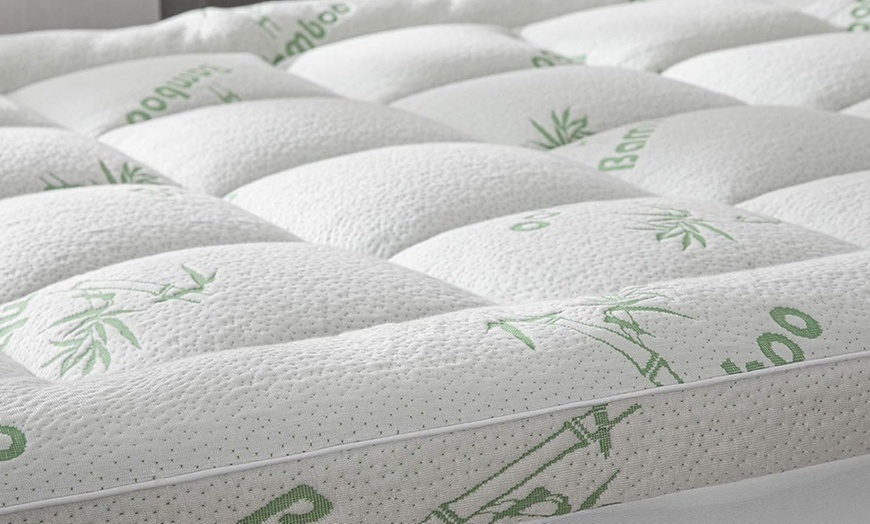 Image 3: Topper Bamboo van 8 cm dik, gevuld met microvezel-ballen van Sampur