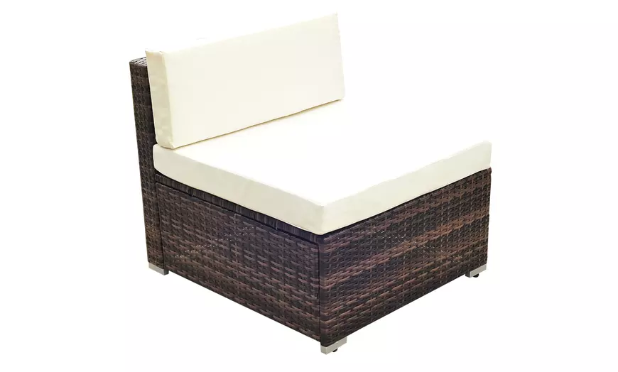 Image 4: Outsunny Rattan Effect Garden Sofa Set
