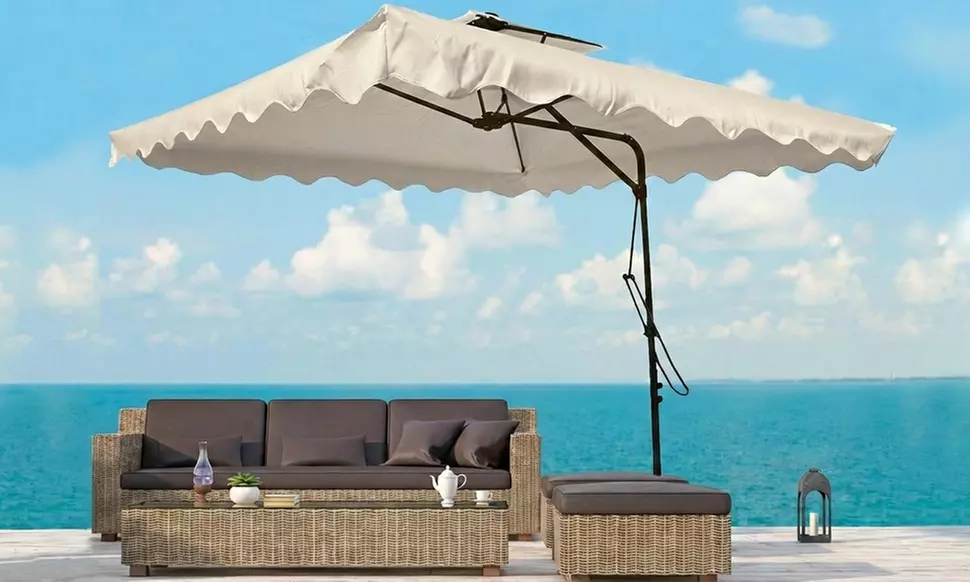 Ombrellone da giardino Bakaji a palo laterale decentrato