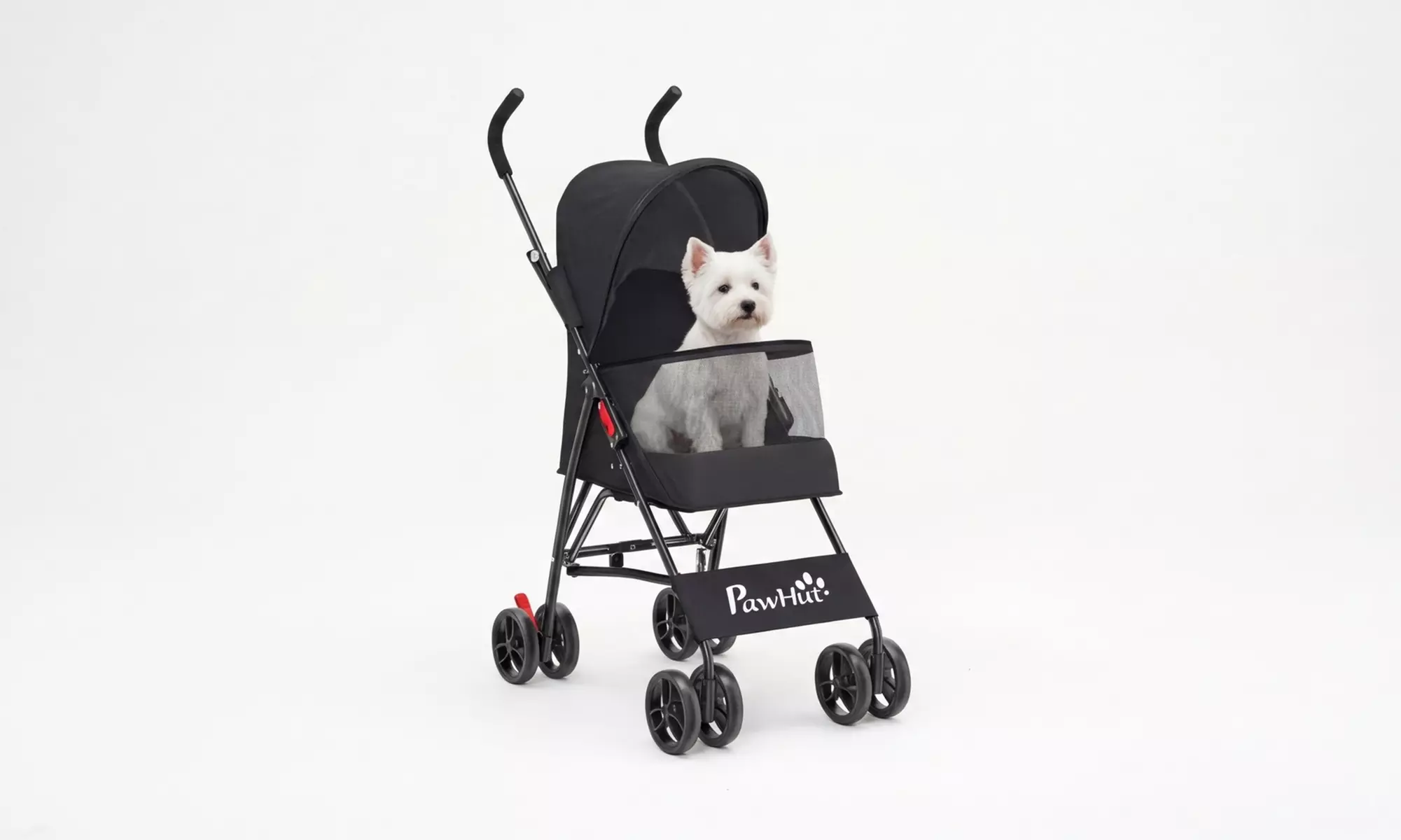 PawHut Foldable Pet Stroller with Canopy