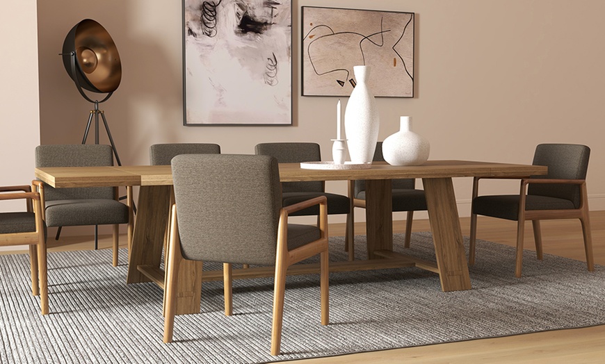 Image 6: Set di 2 poltrone in legno massello Doosense