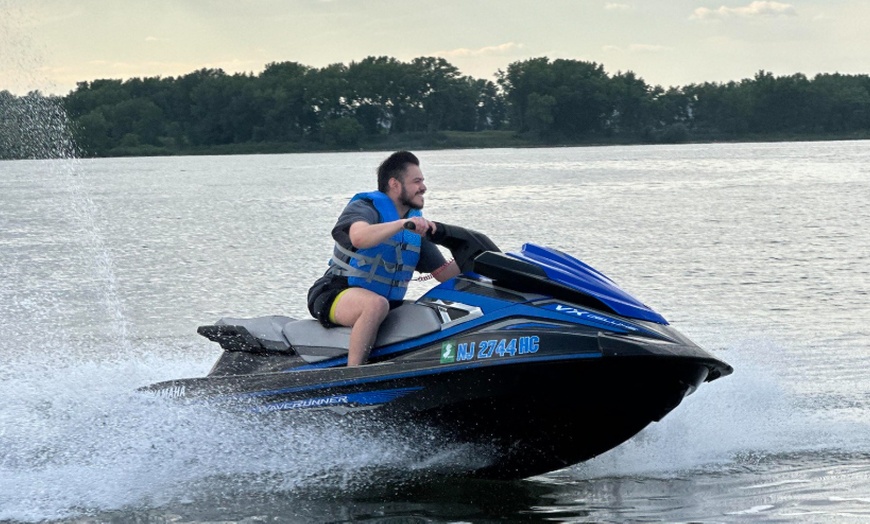 Image 1: Tandem or Regular Jet Ski Rental + Optional Photo & Video Package 