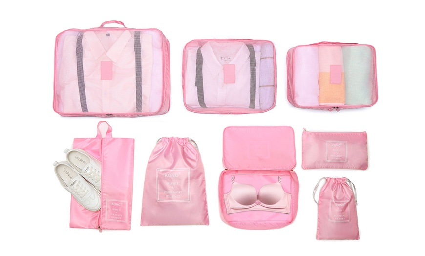 Image 12: Valise rigide avec coque en ABS et 8 sacs de rangement