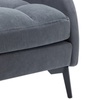 Image 3: Velvet High Back Leisure Recliner Armchair and Footstool Set 