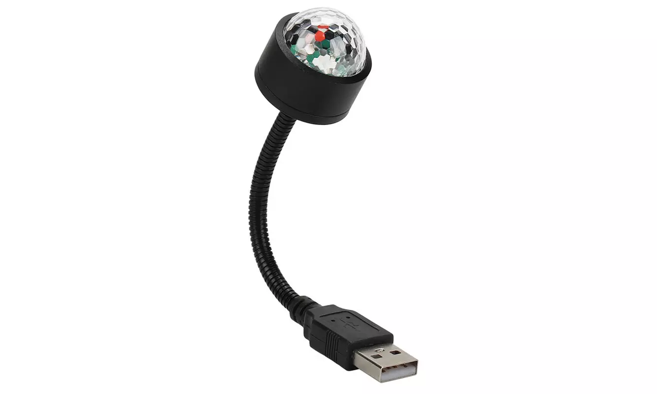Multi-Color Auto USB Mini Disco Ceiling Light Car Atmosphere Decorations Lamp