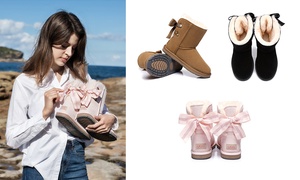 Basia Short UGG Boots with Ribbon