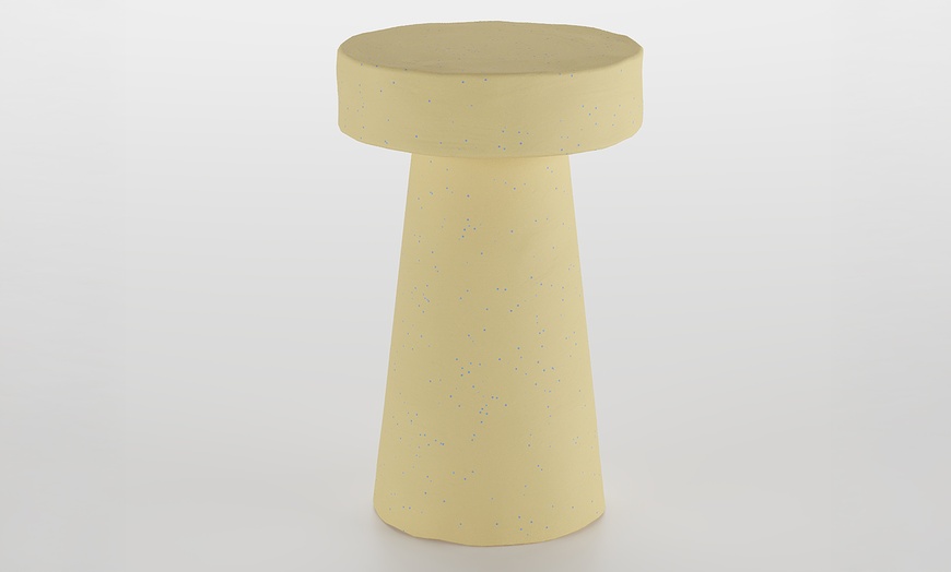 Image 1: Petite table d'appoint ronde mouchetée 