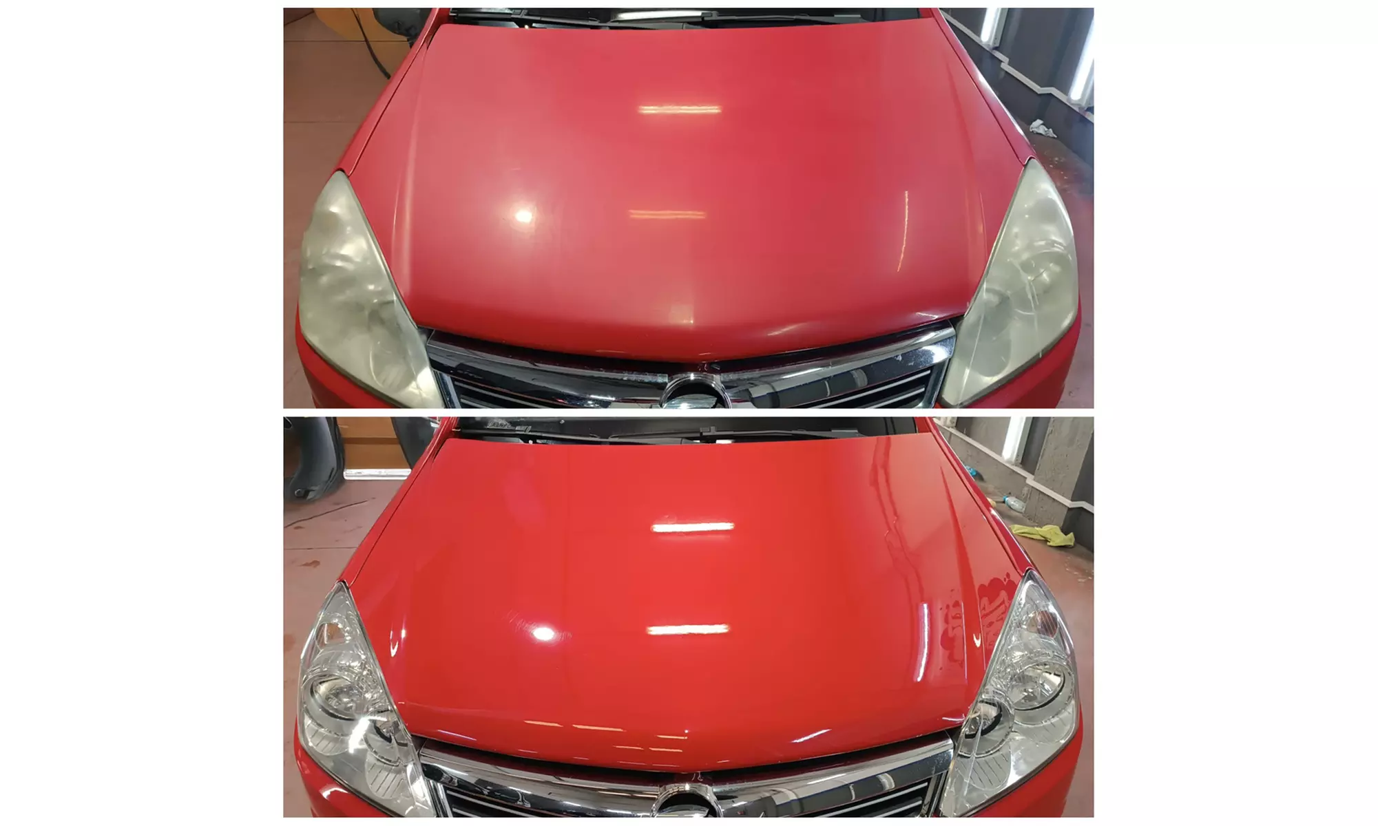 Pulido de carrocería para coche pequeño, mediano o grande