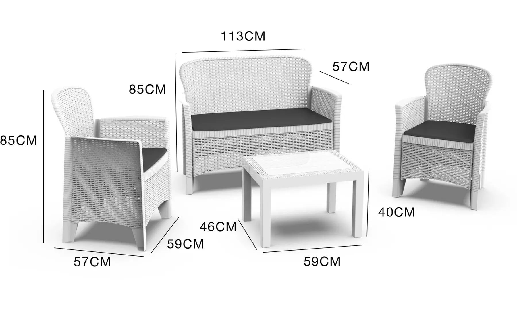 Gartenmöbel-Set "Taormina"