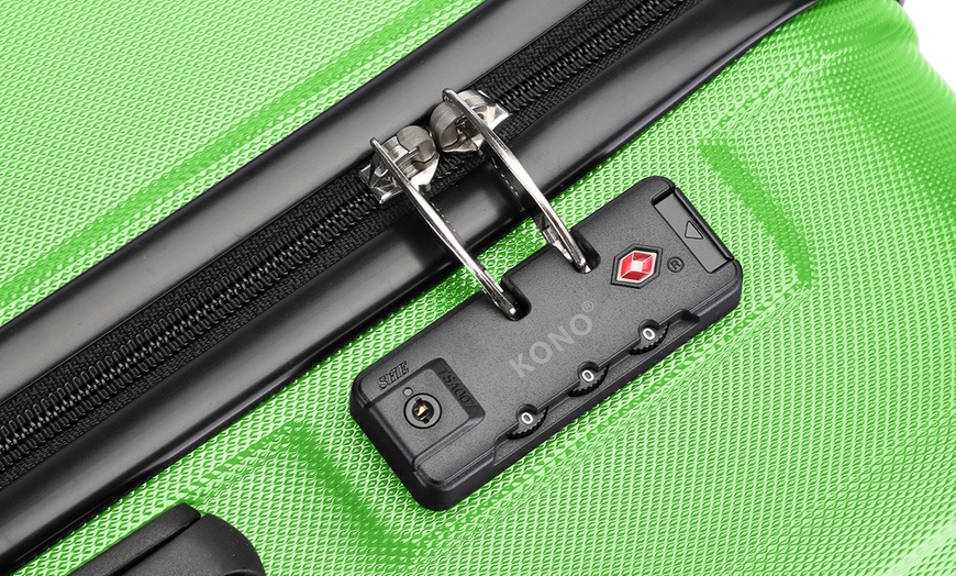 Image 32: Kono Six Piece Suitcase Set with TSA Lock and 360° Wheels