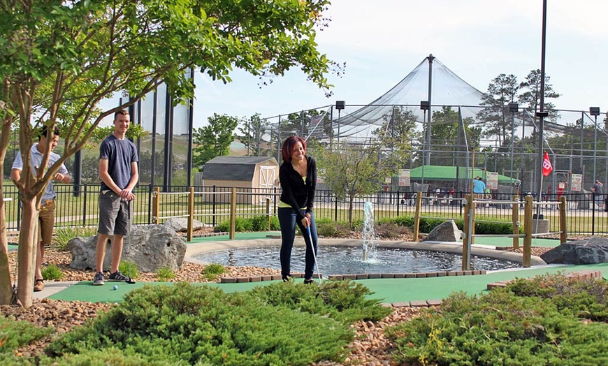 Image 1: 18-Hole Mini Golf, Driving Range Buckets, or Toptracer Session