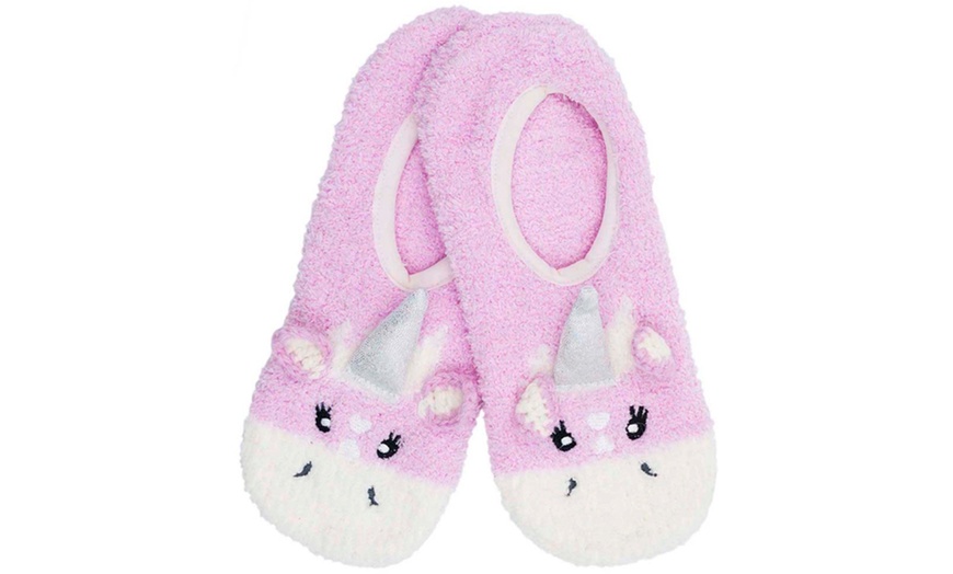 Image 2: Women's 3D Animal Slipper Socks