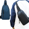 Image 2: Water-Resistant Anti-Theft Sling Bag with USB Charging Port