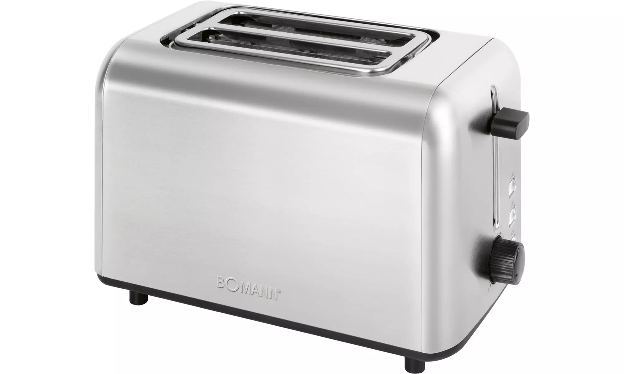 Tostadora de acero inoxidable con 2 ranuras, de Bomann